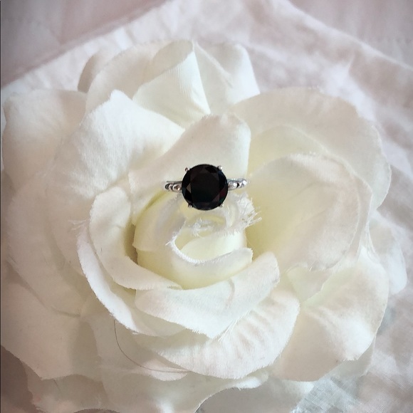 Jewelry - 2.53ctw Natural Black Diamond & Silver Ring